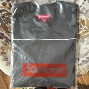 Supreme Black Tee with Red Logo